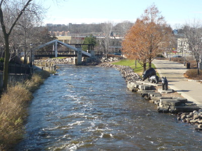 Condos near the river in Waukesha